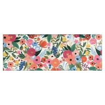 Pioneer Flower Floral Print Pattern Kitchen Rug Mat,Kitchen Runner Rugs Non Skid Washable,Decorative Kitchen Floor Mats for Kitchen,Sink,Laundry,17"X47"
