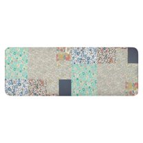 Pioneer Flower Floral Print Pattern Kitchen Rug Mat,Kitchen Runner Rugs Non Skid Washable,Decorative Kitchen Floor Mats for Kitchen,Sink,Laundry,17"x47.2"