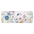 thumbnail image 1 of Pioneer Flower Floral Print Pattern Kitchen Rug Mat,Kitchen Runner Rugs Non Skid Washable,Decorative Kitchen Floor Mats for Kitchen,Sink,Laundry,17"x47.2", 1 of 7