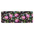 thumbnail image 1 of Pioneer Flower Floral Print Pattern Kitchen Rug Mat,Kitchen Runner Rugs Non Skid Washable,Decorative Kitchen Floor Mats for Kitchen,Sink,Laundry,17"x47.2", 1 of 7