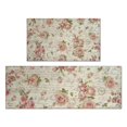 thumbnail image 1 of Pioneer Flower Floral Print Pattern Kitchen Rugs Sets Of 2,Anti Fatigue Kitchen Mat Rugs Non Slip Washable,Decorative Kitchen Floor Mats for Kitchen,Sink,Laundry,17"x30"+17"x47", 1 of 7