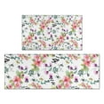 thumbnail image 1 of Pioneer Flower Floral Print Pattern Kitchen Rugs Sets Of 2,Anti Fatigue Kitchen Mat Rugs Non Slip Washable,Decorative Kitchen Floor Mats for Kitchen,Sink,Laundry,17"x30"+17"x47", 1 of 7