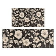 thumbnail image 1 of Pioneer Flower Floral Print Pattern Kitchen Rugs Sets Of 2,Anti Fatigue Kitchen Mat Rugs Non Slip Washable,Decorative Kitchen Floor Mats for Kitchen,Sink,Laundry,17"x30"+17"x47", 1 of 7