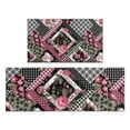 thumbnail image 1 of Pioneer Flower Floral Print Pattern Kitchen Rugs Sets Of 2,Anti Fatigue Kitchen Mat Rugs Non Slip Washable,Decorative Kitchen Floor Mats for Kitchen,Sink,Laundry,17"x30"+17"x47", 1 of 7