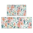 thumbnail image 1 of Pioneer Flower Floral Print Pattern Kitchen Rugs Sets Of 2,Anti Fatigue Kitchen Mat Rugs Non Slip Washable,Decorative Kitchen Floor Mats for Kitchen,Sink,Laundry,17"x30"+17"x47", 1 of 7