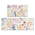 thumbnail image 1 of Pioneer Flower Floral Print Pattern Kitchen Rugs Sets Of 2,Anti Fatigue Kitchen Mat Rugs Non Slip Washable,Decorative Kitchen Floor Mats for Kitchen,Sink,Laundry,17"x30"+17"x47", 1 of 7