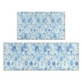 thumbnail image 1 of Pioneer Flower Floral Print Pattern Kitchen Rugs Sets Of 2,Anti Fatigue Kitchen Mat Rugs Non Slip Washable,Decorative Kitchen Floor Mats for Kitchen,Sink,Laundry,17"x30"+17"x47", 1 of 7