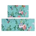 thumbnail image 1 of Pioneer Flower Floral Print Pattern Kitchen Rugs Sets Of 2,Anti Fatigue Kitchen Mat Rugs Non Slip Washable,Decorative Kitchen Floor Mats for Kitchen,Sink,Laundry,17"x30"+17"x47", 1 of 7