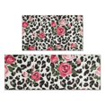 thumbnail image 1 of Pioneer Flower Floral Print Pattern Kitchen Rugs Sets Of 2,Anti Fatigue Kitchen Mat Rugs Non Slip Washable,Decorative Kitchen Floor Mats for Kitchen,Sink,Laundry,17"x30"+17"x47", 1 of 7