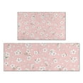 thumbnail image 1 of Pioneer Flower Floral Print Pattern Kitchen Rugs Sets Of 2,Anti Fatigue Kitchen Mat Rugs Non Slip Washable,Decorative Kitchen Floor Mats for Kitchen,Sink,Laundry,17"x30"+17"x47", 1 of 7