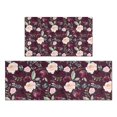 thumbnail image 1 of Pioneer Flower Floral Print Pattern Kitchen Rugs Sets Of 2,Anti Fatigue Kitchen Mat Rugs Non Slip Washable,Decorative Kitchen Floor Mats for Kitchen,Sink,Laundry,17"x30"+17"x47", 1 of 7