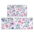 thumbnail image 1 of Pioneer Flower Floral Print Pattern Kitchen Rugs Sets Of 2,Anti Fatigue Kitchen Mat Rugs Non Slip Washable,Decorative Kitchen Floor Mats for Kitchen,Sink,Laundry,17"x30"+17"x47", 1 of 7