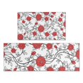 thumbnail image 1 of Pioneer Flower Floral Print Pattern Kitchen Rugs Sets Of 2,Anti Fatigue Kitchen Mat Rugs Non Slip Washable,Decorative Kitchen Floor Mats for Kitchen,Sink,Laundry,17"x30"+17"x47", 1 of 7