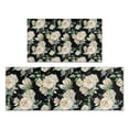 thumbnail image 1 of Pioneer Flower Floral Print Pattern Kitchen Rugs Sets Of 2,Anti Fatigue Kitchen Mat Rugs Non Slip Washable,Decorative Kitchen Floor Mats for Kitchen,Sink,Laundry,17"x30"+17"x47", 1 of 7