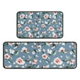 thumbnail image 1 of Pioneer Flower Floral Print Pattern Kitchen Rugs Sets Of 2,Anti Fatigue Kitchen Mat Rugs Non Slip Washable,Decorative Kitchen Floor Mats for Kitchen,Sink,Laundry,17"X30"+17"X47", 1 of 7