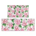 thumbnail image 1 of Pioneer Flower Floral Print Pattern Kitchen Rugs Sets Of 2,Anti Fatigue Kitchen Mat Rugs Non Slip Washable,Decorative Kitchen Floor Mats for Kitchen,Sink,Laundry,17"x30"+17"x47", 1 of 7