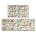 thumbnail image 1 of Pioneer Flower Floral Print Pattern Kitchen Rugs Sets Of 2,Anti Fatigue Kitchen Mat Rugs Non Slip Washable,Decorative Kitchen Floor Mats for Kitchen,Sink,Laundry,17"x30"+17"x47", 1 of 7