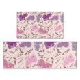 thumbnail image 1 of Pioneer Flower Floral Print Pattern Kitchen Rugs Sets Of 2,Anti Fatigue Kitchen Mat Rugs Non Slip Washable,Decorative Kitchen Floor Mats for Kitchen,Sink,Laundry,17"x30"+17"x47", 1 of 7