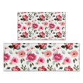 thumbnail image 1 of Pioneer Flower Floral Print Pattern Kitchen Rugs Sets Of 2,Anti Fatigue Kitchen Mat Rugs Non Slip Washable,Decorative Kitchen Floor Mats for Kitchen,Sink,Laundry,17"x30"+17"x47", 1 of 7