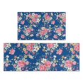 thumbnail image 1 of Pioneer Flower Floral Print Pattern Kitchen Rugs Sets Of 2,Anti Fatigue Kitchen Mat Rugs Non Slip Washable,Decorative Kitchen Floor Mats for Kitchen,Sink,Laundry,17"x30"+17"x47", 1 of 7