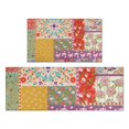thumbnail image 1 of Pioneer Flower Floral Print Pattern Kitchen Rugs Sets Of 2,Anti Fatigue Kitchen Mat Rugs Non Slip Washable,Decorative Kitchen Floor Mats for Kitchen,Sink,Laundry,17"x30"+17"x47", 1 of 7