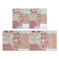 thumbnail image 1 of Pioneer Flower Floral Print Pattern Kitchen Rugs Sets Of 2,Anti Fatigue Kitchen Mat Rugs Non Slip Washable,Decorative Kitchen Floor Mats for Kitchen,Sink,Laundry,17"x30"+17"x47", 1 of 7