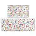 thumbnail image 1 of Pioneer Flower Floral Print Pattern Kitchen Rugs Sets Of 2,Anti Fatigue Kitchen Mat Rugs Non Slip Washable,Decorative Kitchen Floor Mats for Kitchen,Sink,Laundry,17"x30"+17"x47", 1 of 7