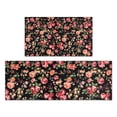 thumbnail image 1 of Pioneer Flower Floral Print Pattern Kitchen Rugs Sets Of 2,Anti Fatigue Kitchen Mat Rugs Non Slip Washable,Decorative Kitchen Floor Mats for Kitchen,Sink,Laundry,17"x30"+17"x47", 1 of 7