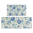 thumbnail image 1 of Pioneer Flower Floral Print Pattern Kitchen Rugs Sets Of 2,Anti Fatigue Kitchen Mat Rugs Non Slip Washable,Decorative Kitchen Floor Mats for Kitchen,Sink,Laundry,17"x30"+17"x47", 1 of 7