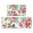 thumbnail image 1 of Pioneer Flower Floral Print Pattern Kitchen Rugs Sets Of 2,Anti Fatigue Kitchen Mat Rugs Non Slip Washable,Decorative Kitchen Floor Mats for Kitchen,Sink,Laundry,17"x30"+17"x47", 1 of 7