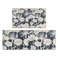 thumbnail image 1 of Pioneer Flower Floral Print Pattern Kitchen Rugs Sets Of 2,Anti Fatigue Kitchen Mat Rugs Non Slip Washable,Decorative Kitchen Floor Mats for Kitchen,Sink,Laundry,17"x30"+17"x47", 1 of 7