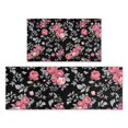 thumbnail image 1 of Pioneer Flower Floral Print Pattern Kitchen Rugs Sets Of 2,Anti Fatigue Kitchen Mat Rugs Non Slip Washable,Decorative Kitchen Floor Mats for Kitchen,Sink,Laundry,17"x30"+17"x47", 1 of 7
