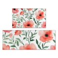 thumbnail image 1 of Pioneer Flower Floral Print Pattern Kitchen Rugs Sets Of 2,Anti Fatigue Kitchen Mat Rugs Non Slip Washable,Decorative Kitchen Floor Mats for Kitchen,Sink,Laundry,17"x30"+17"x47", 1 of 7