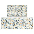 thumbnail image 1 of Pioneer Flower Floral Print Pattern Kitchen Rugs Sets Of 2,Anti Fatigue Kitchen Mat Rugs Non Slip Washable,Decorative Kitchen Floor Mats for Kitchen,Sink,Laundry,17"x30"+17"x47", 1 of 7