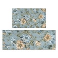 thumbnail image 1 of Pioneer Flower Floral Print Pattern Kitchen Rugs Sets Of 2,Anti Fatigue Kitchen Mat Rugs Non Slip Washable,Decorative Kitchen Floor Mats for Kitchen,Sink,Laundry,17"x30"+17"x47", 1 of 7