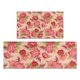 thumbnail image 1 of Pioneer Flower Floral Print Pattern Kitchen Rugs Sets Of 2,Anti Fatigue Kitchen Mat Rugs Non Slip Washable,Decorative Kitchen Floor Mats for Kitchen,Sink,Laundry,17"x30"+17"x47", 1 of 7