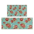 thumbnail image 1 of Pioneer Flower Floral Print Pattern Kitchen Rugs Sets Of 2,Anti Fatigue Kitchen Mat Rugs Non Slip Washable,Decorative Kitchen Floor Mats for Kitchen,Sink,Laundry,17"x30"+17"x47", 1 of 7