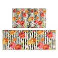 thumbnail image 1 of Pioneer Flower Floral Print Pattern Kitchen Rugs Sets Of 2,Anti Fatigue Kitchen Mat Rugs Non Slip Washable,Decorative Kitchen Floor Mats for Kitchen,Sink,Laundry,17"x30"+17"x47", 1 of 7