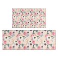 thumbnail image 1 of Pioneer Flower Floral Print Pattern Kitchen Rugs Sets Of 2,Anti Fatigue Kitchen Mat Rugs Non Slip Washable,Decorative Kitchen Floor Mats for Kitchen,Sink,Laundry,17"x30"+17"x47", 1 of 7