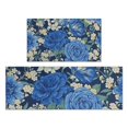 thumbnail image 1 of Pioneer Flower Floral Print Pattern Kitchen Rugs Sets Of 2,Anti Fatigue Kitchen Mat Rugs Non Slip Washable,Decorative Kitchen Floor Mats for Kitchen,Sink,Laundry,17"x30"+17"x47", 1 of 7