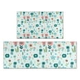 thumbnail image 1 of Pioneer Flower Floral Print Pattern Kitchen Rugs Sets Of 2,Anti Fatigue Kitchen Mat Rugs Non Slip Washable,Decorative Kitchen Floor Mats for Kitchen,Sink,Laundry,17"x30"+17"x47", 1 of 7