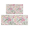 thumbnail image 1 of Pioneer Flower Floral Print Pattern Kitchen Rugs Sets Of 2,Anti Fatigue Kitchen Mat Rugs Non Slip Washable,Decorative Kitchen Floor Mats for Kitchen,Sink,Laundry,17"x30"+17"x47", 1 of 7