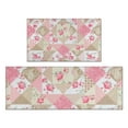 thumbnail image 1 of Pioneer Flower Floral Print Pattern Kitchen Rugs Sets Of 2,Anti Fatigue Kitchen Mat Rugs Non Slip Washable,Decorative Kitchen Floor Mats for Kitchen,Sink,Laundry,17"x30"+17"x47", 1 of 7