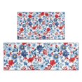 thumbnail image 1 of Pioneer Flower Floral Print Pattern Kitchen Rugs Sets Of 2,Anti Fatigue Kitchen Mat Rugs Non Slip Washable,Decorative Kitchen Floor Mats for Kitchen,Sink,Laundry,17"x30"+17"x47", 1 of 7