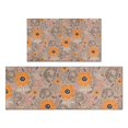 thumbnail image 1 of Pioneer Flower Floral Print Pattern Kitchen Rugs Sets Of 2,Anti Fatigue Kitchen Mat Rugs Non Slip Washable,Decorative Kitchen Floor Mats for Kitchen,Sink,Laundry,17"x30"+17"x47", 1 of 7