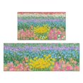 thumbnail image 1 of Pioneer Flower Floral Print Pattern Kitchen Rugs Sets Of 2,Anti Fatigue Kitchen Mat Rugs Non Slip Washable,Decorative Kitchen Floor Mats for Kitchen,Sink,Laundry,17"x30"+17"x47", 1 of 7