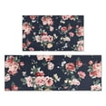 thumbnail image 1 of Pioneer Flower Floral Print Pattern Kitchen Rugs Sets Of 2,Anti Fatigue Kitchen Mat Rugs Non Slip Washable,Decorative Kitchen Floor Mats for Kitchen,Sink,Laundry,17"x30"+17"x47", 1 of 7