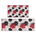 thumbnail image 1 of Pioneer Flower Floral Print Pattern Kitchen Rugs Sets Of 2,Anti Fatigue Kitchen Mat Rugs Non Slip Washable,Decorative Kitchen Floor Mats for Kitchen,Sink,Laundry,17"x30"+17"x47", 1 of 7
