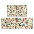 thumbnail image 1 of Pioneer Flower Floral Print Pattern Kitchen Rugs Sets Of 2,Anti Fatigue Kitchen Mat Rugs Non Slip Washable,Decorative Kitchen Floor Mats for Kitchen,Sink,Laundry,17"x30"+17"x47", 1 of 7