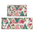 thumbnail image 1 of Pioneer Flower Floral Print Pattern Kitchen Rugs Sets Of 2,Anti Fatigue Kitchen Mat Rugs Non Slip Washable,Decorative Kitchen Floor Mats for Kitchen,Sink,Laundry,17"x30"+17"x47", 1 of 7